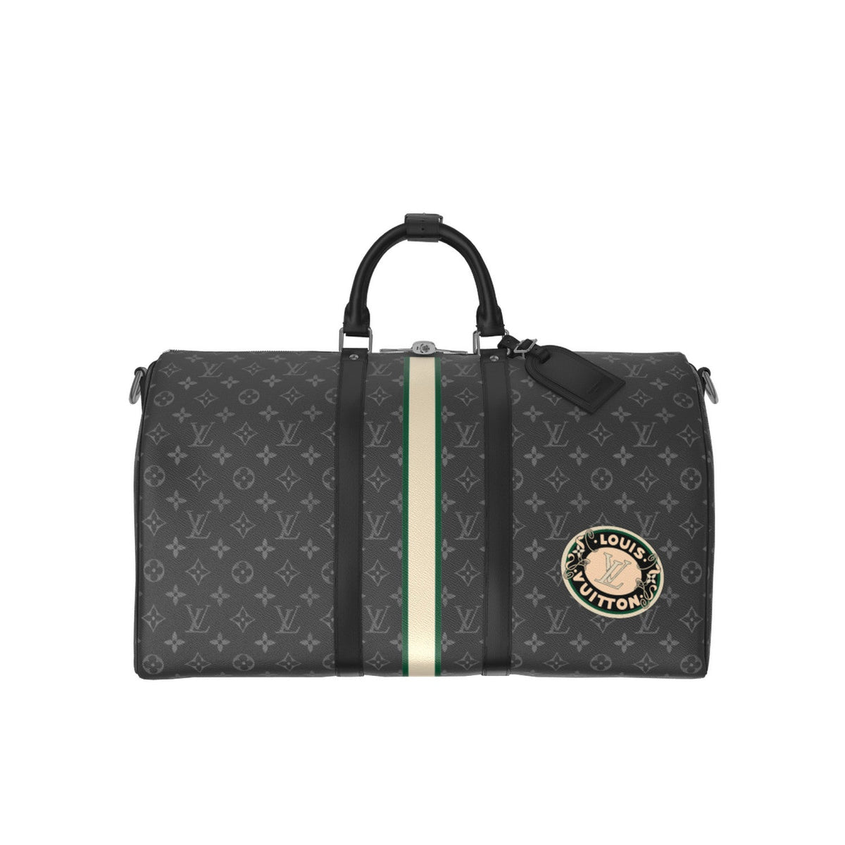 Louis Vuitton Keepall Bandoulière 50 Men's Solid Color Letter Print Removable Adjustable Shoulder Strap Leather And Canvas Handbag Shoulder Bag Bags #77242