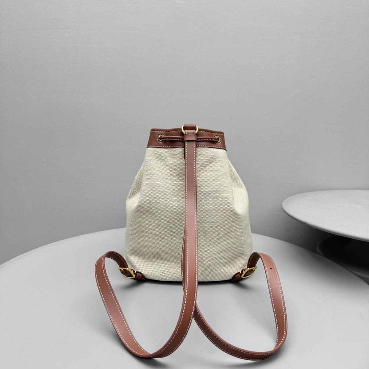 Loro Piana Women's Solid Color Adjustable Shoulder Strap Extra Drawstring Shoulder Bag Bags #76521
