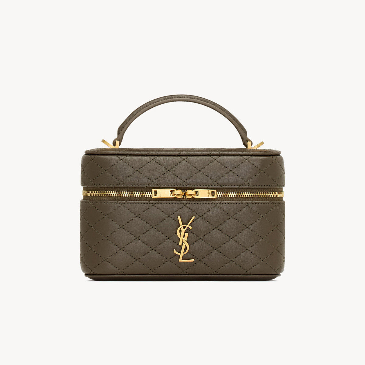 SAINT LAURENT GABY VANITY BAG Ladies Solid Color Detachable Adjustable Shoulder Strap Lambskin Shoulder Handbag Cosmetic Bag #76574