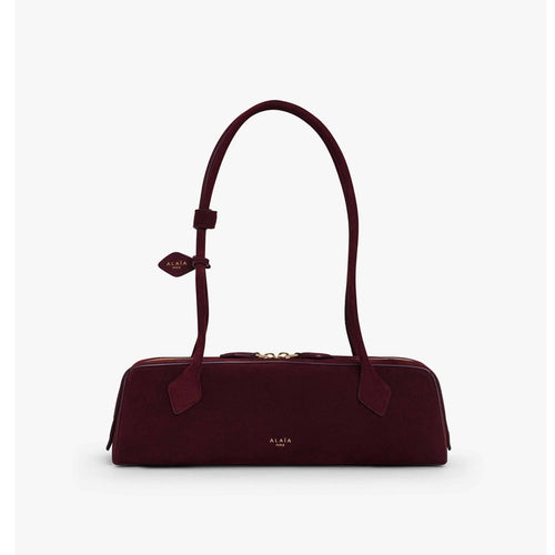 Alaia Le-Teckel Women's Goatskin Long Handle Handbag Solid Color Zipper Casual Shoulder Bag Bags #77835