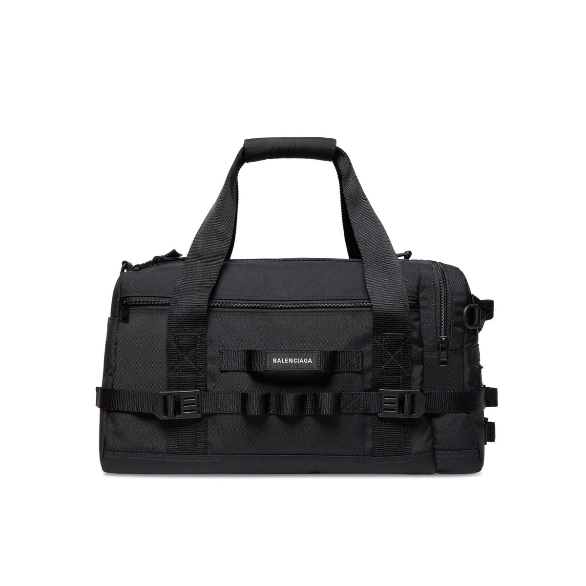Balenciaga Men's Solid Color Adjustable Removable Simple Nylon Fabric Handle Shoulder Travel Bag Bags #75673