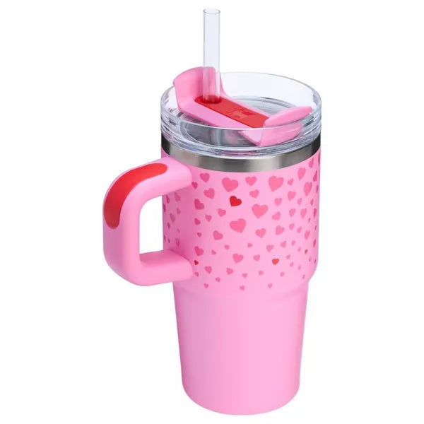 Stanley 20 oz Stainless Steel H2.0 Flowstate Quencher Tumbler with handle - Valentine's Day