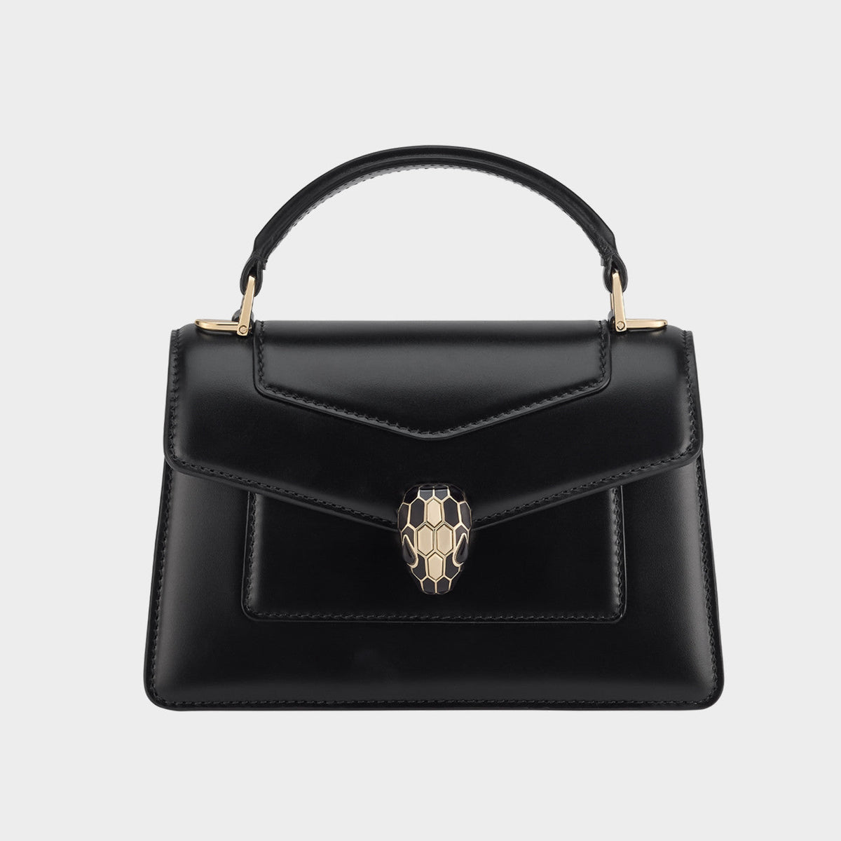 Bvlgari Women's Serpenti Forever Series Fashion Solid Color Mini Top Handle Bags Leather Bags #71971