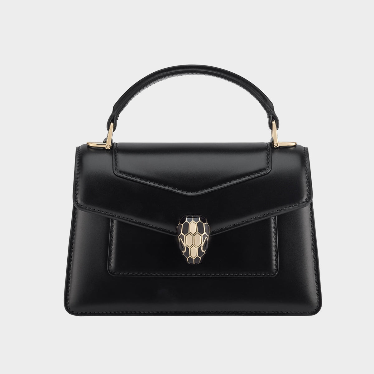 Bvlgari Women's Serpenti Forever Series Fashion Solid Color Mini Top Handle Bags Leather Bags #71971
