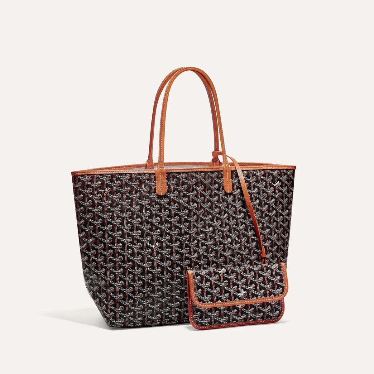 GOYARD Men's Women Saint Louis Handbag Y Full Print Casual Mother Bag Leather Shoulder Bag Tote Bags #77386