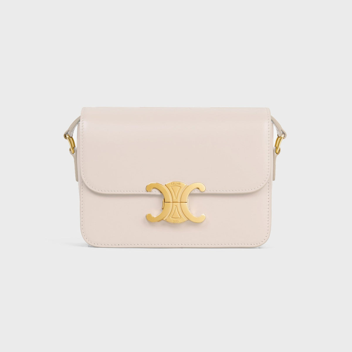 Celine Teen Triomphe Glossy Cow Leather Handbags Women's Temperament Luxury Solid Colour Temperament Crossbody Bag Logo Handbags Bag Bags #71965