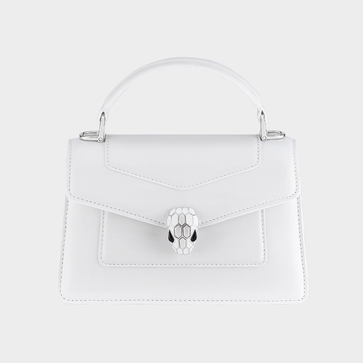Bvlgari Women's Serpenti Forever Series Fashion Solid Color Mini Top Handle Bags Leather Bags #71971