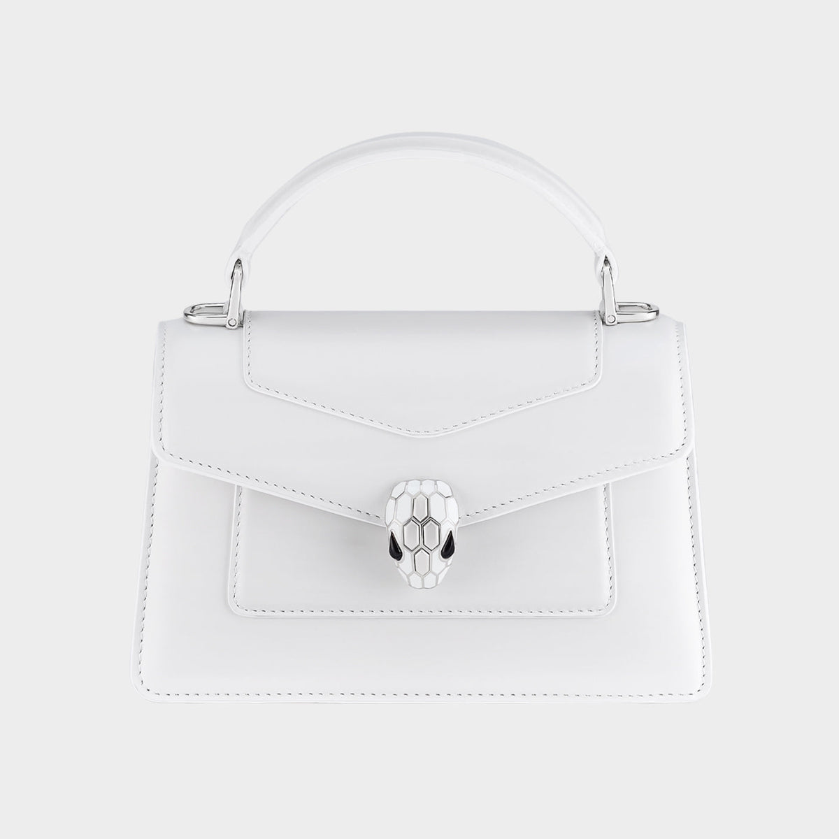 Bvlgari Women's Serpenti Forever Series Fashion Solid Color Mini Top Handle Bags Leather Bags #71971