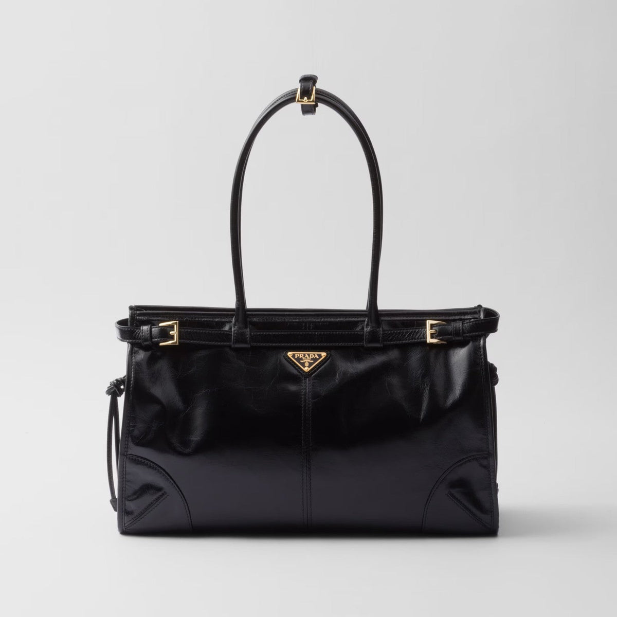 Prada Bonnie Soft Lux Women's Series Solid Color Oil-Waxed Leather Logo Handbag Casual Crossbody Bag Bags #77825