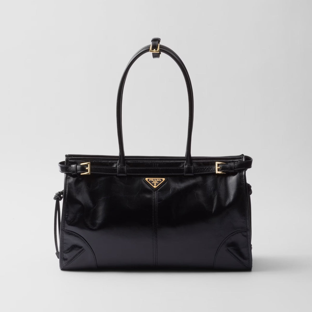 Prada Bonnie Soft Lux Women's Series Solid Color Oil-Waxed Leather Logo Handbag Casual Crossbody Bag Bags #77825