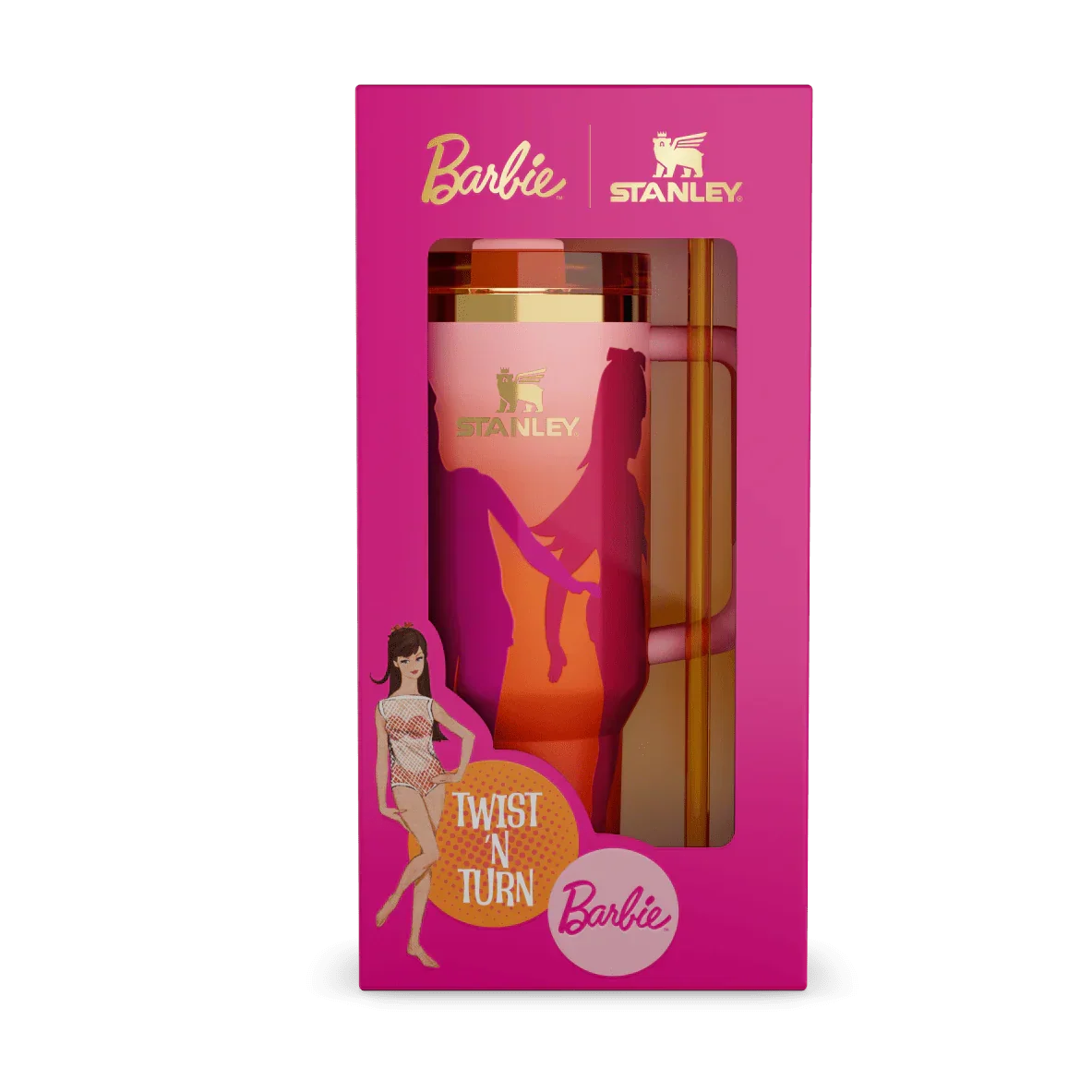 The Barbie™ x Stanley ’60s Twist ’N Turn Quencher | 40 OZ