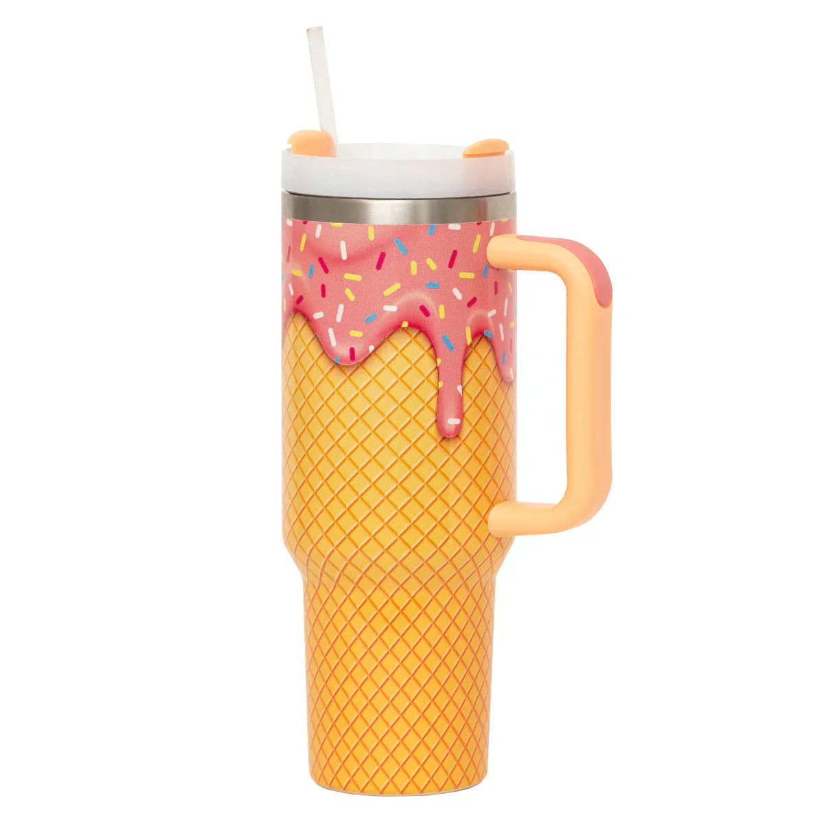 Ice Cream Custom Stanley Quencher 40oz Stainless Steel Tumbler