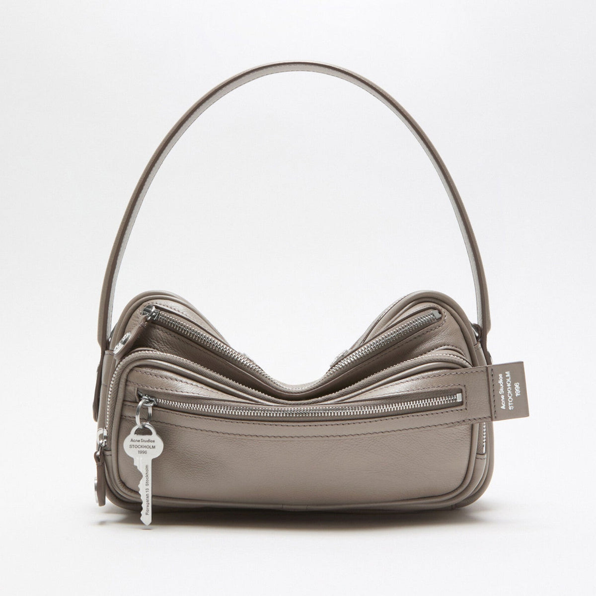 Acne Studios Women's Camero Party Shoulder Bag Logo Charm Small Cowhide Vintage Camera Bag Handbag Bags C10240-900 #81321