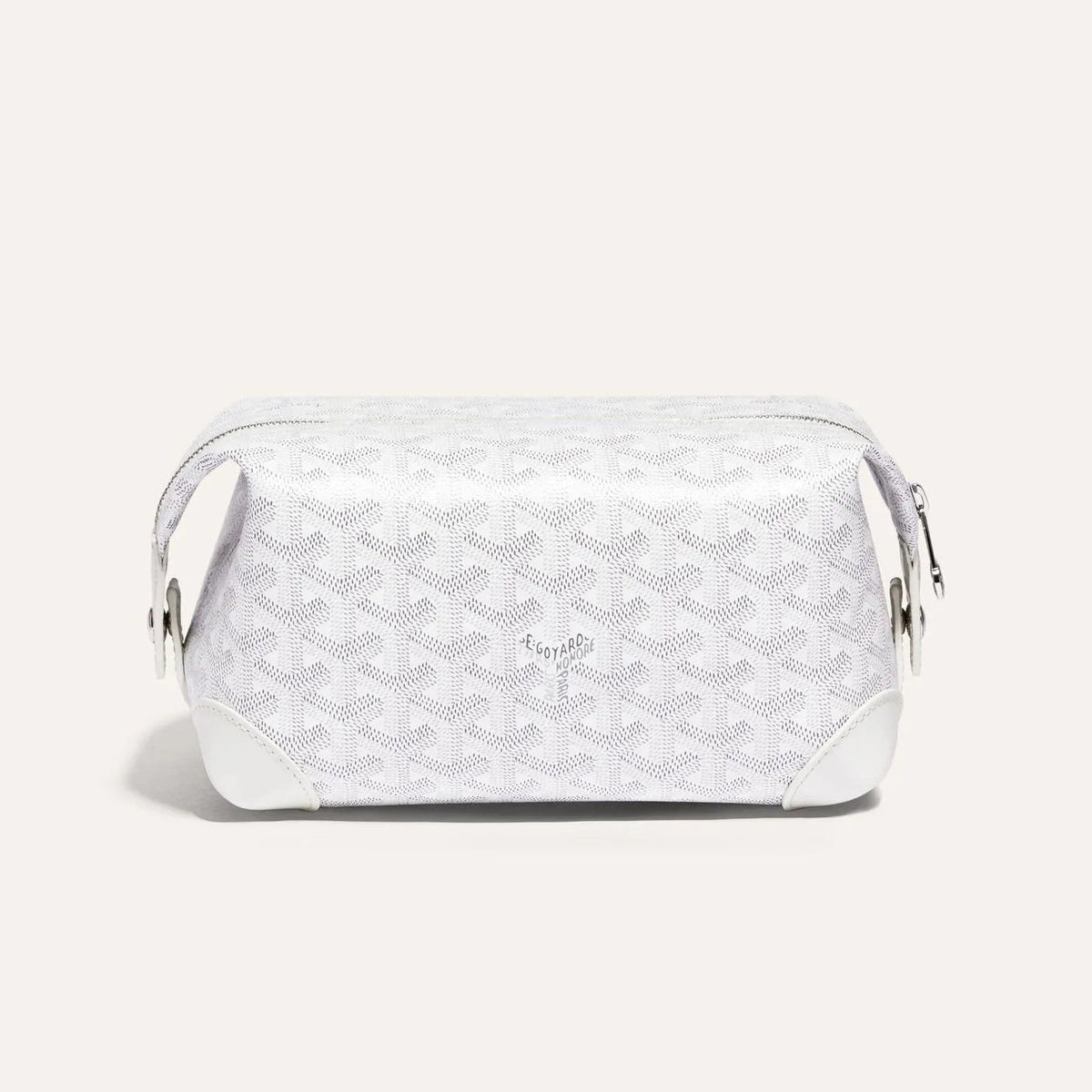 GOYARD Bowling 25 Men's and Women's Y-shaped Old-fashioned Full-print Zipper Leather Handbag Makeup Bag Bags #77132