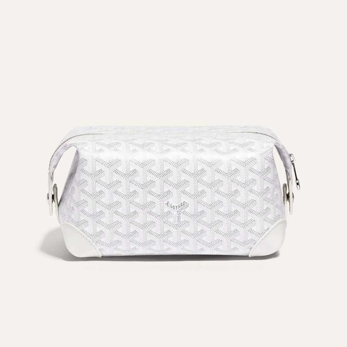 GOYARD Bowling 25 Men's and Women's Y-shaped Old-fashioned Full-print Zipper Leather Handbag Makeup Bag Bags #77132