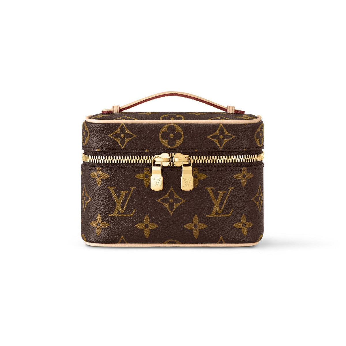 Louis Vuitton NICE NANO Women's Solid Color Classic Printed Leather Zipper Chain Makeup Bag Handbag Bags #77967