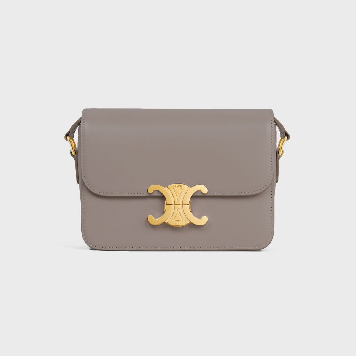 Celine Teen Triomphe Glossy Cow Leather Handbags Women's Temperament Luxury Solid Colour Temperament Crossbody Bag Logo Handbags Bag Bags #71965
