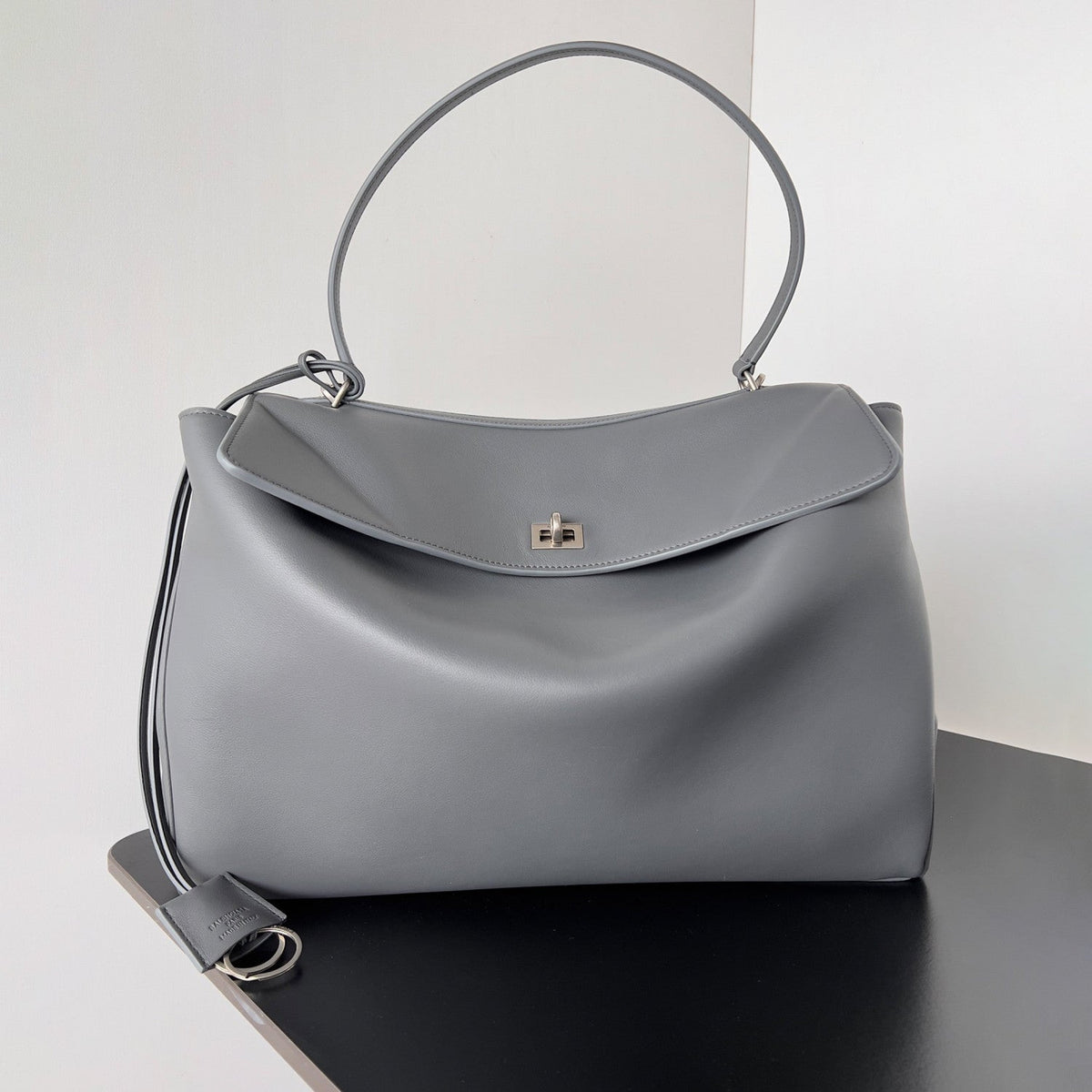 Balenciaga Rodeo Large Handbag Women's Men's Solid Fashion Leather Contour Gold Silver Metal Accessories Bags 7897442AA4V2621 Ngvp #1584