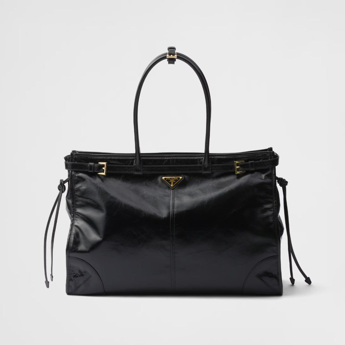 Prada Bonnie Soft Lux Women's Series Solid Color Oil-Waxed Leather Logo Handbag Casual Crossbody Bag Bags #77824